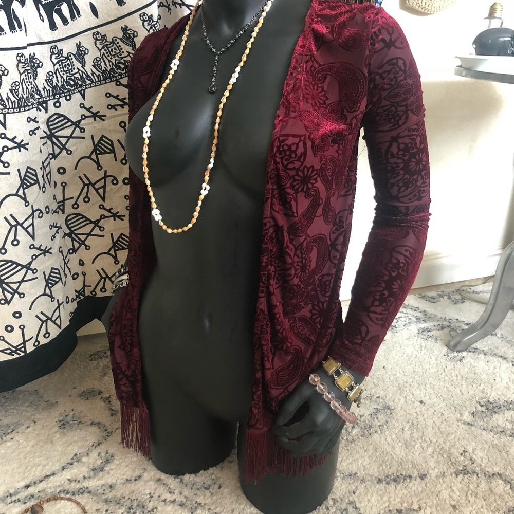 Velvet sweater